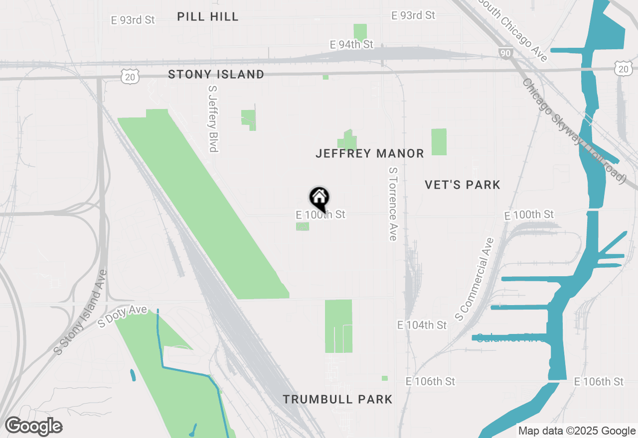 Map of 2319 E 100th Street, Chicago, IL 60617