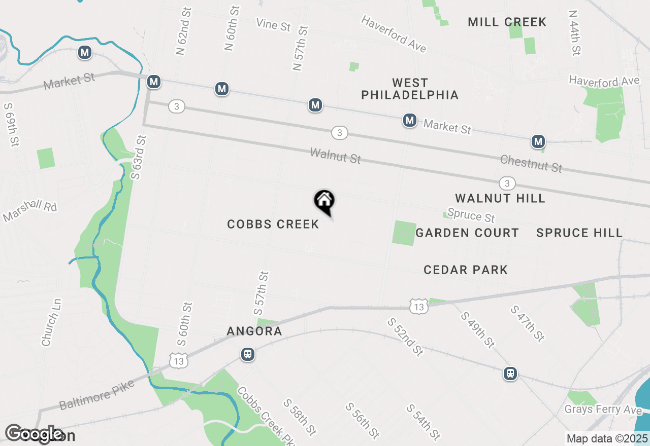 Map of 429 S 55th Street, Philadelphia, PA 19143