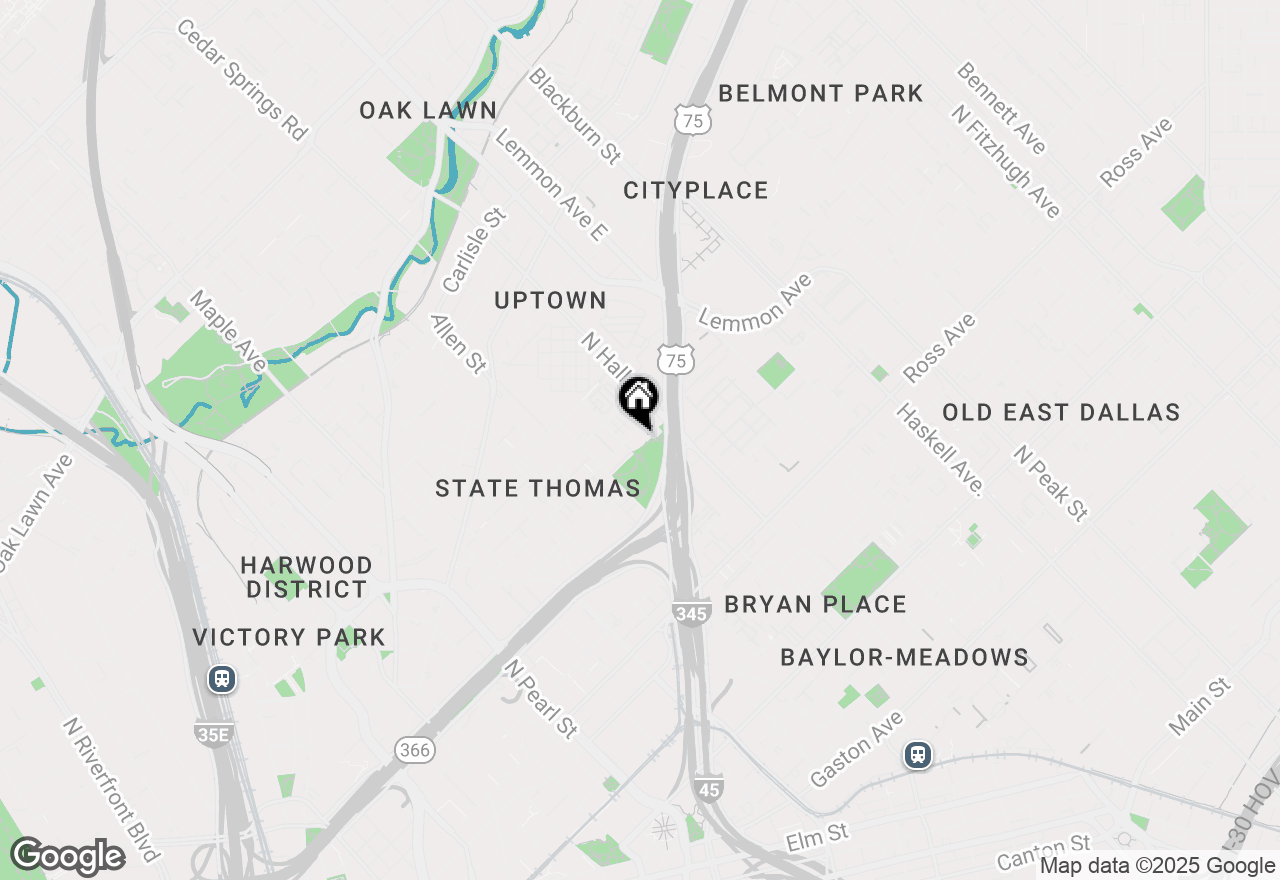 Map of 3110 Thomas Avenue #736, Dallas, TX 75204