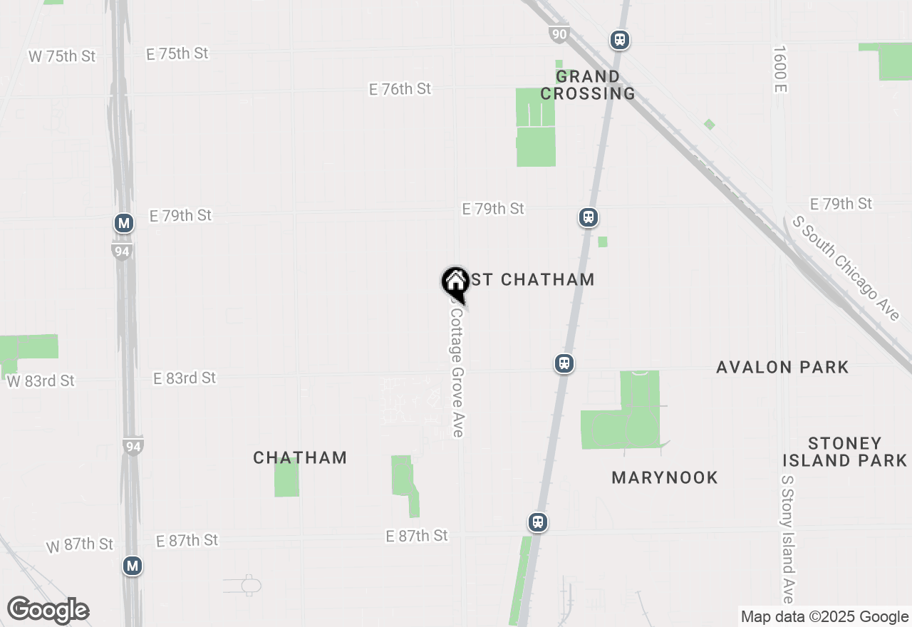 Map of 8120 S Prairie Park Place #A, Chicago, IL 60619