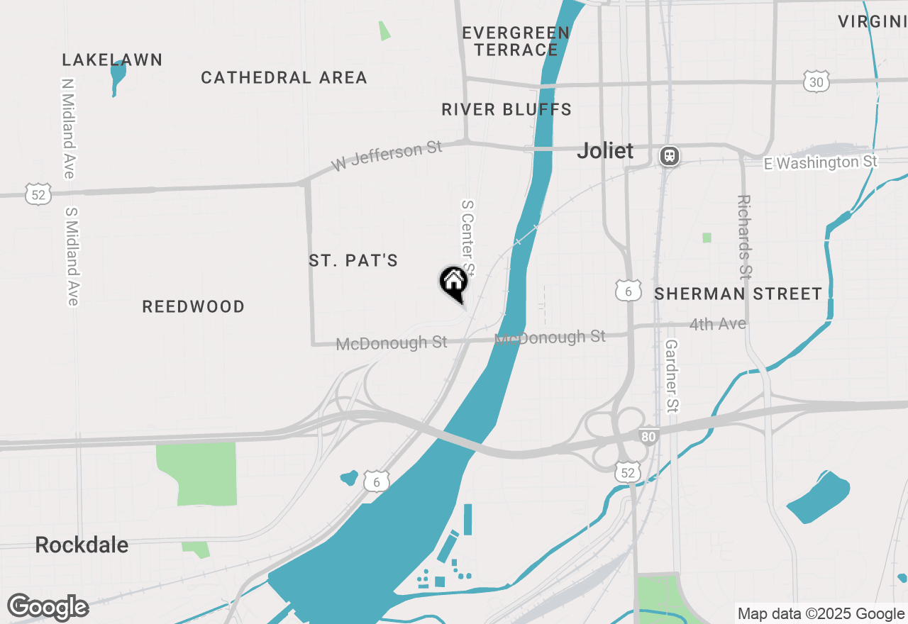 Map of 310 Pleasant Street, Joliet, IL 60436