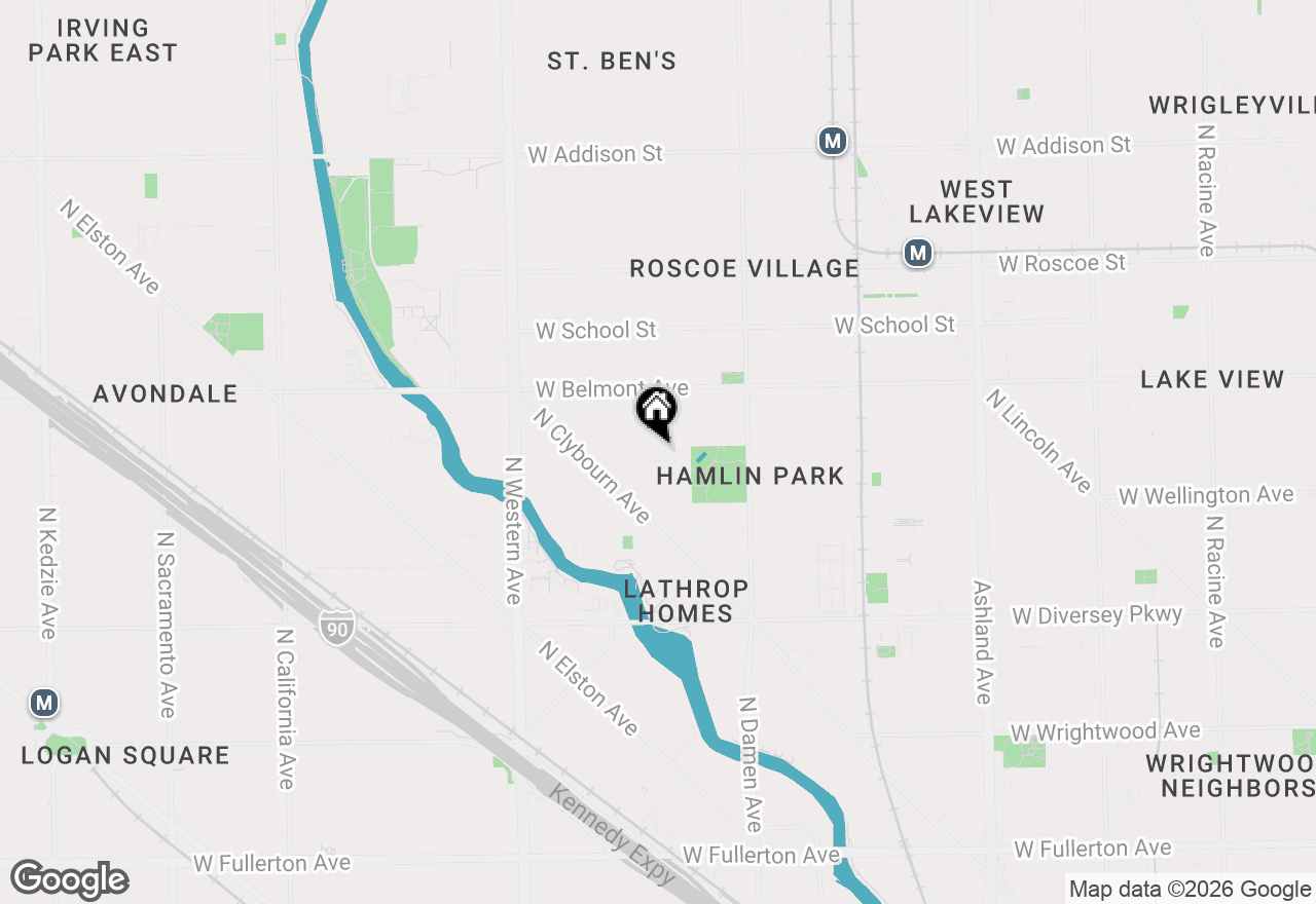 Map of 2135 W Barry Avenue, Chicago, IL 60618