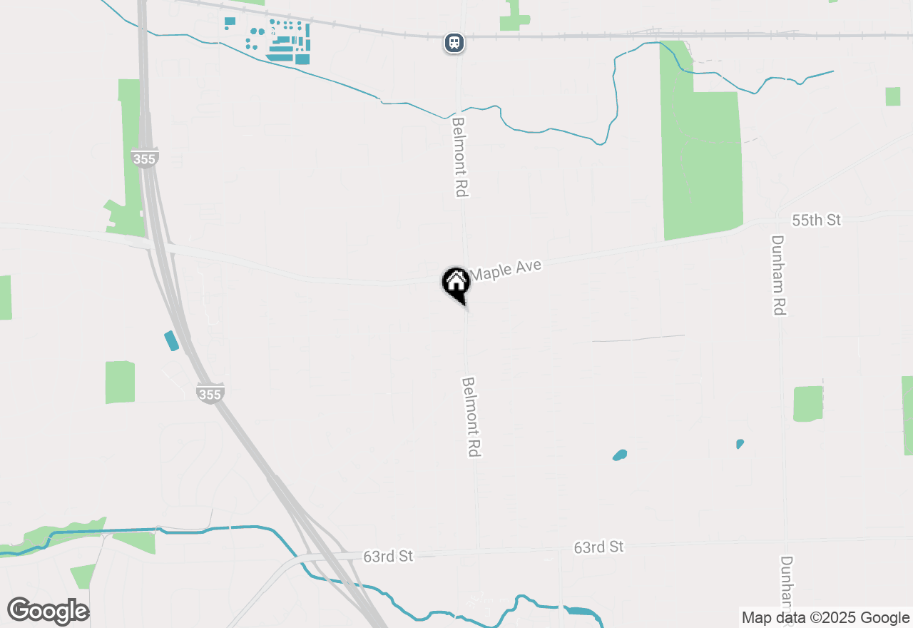 Map of 5622 Belmont Road, Downers Grove, IL 60516