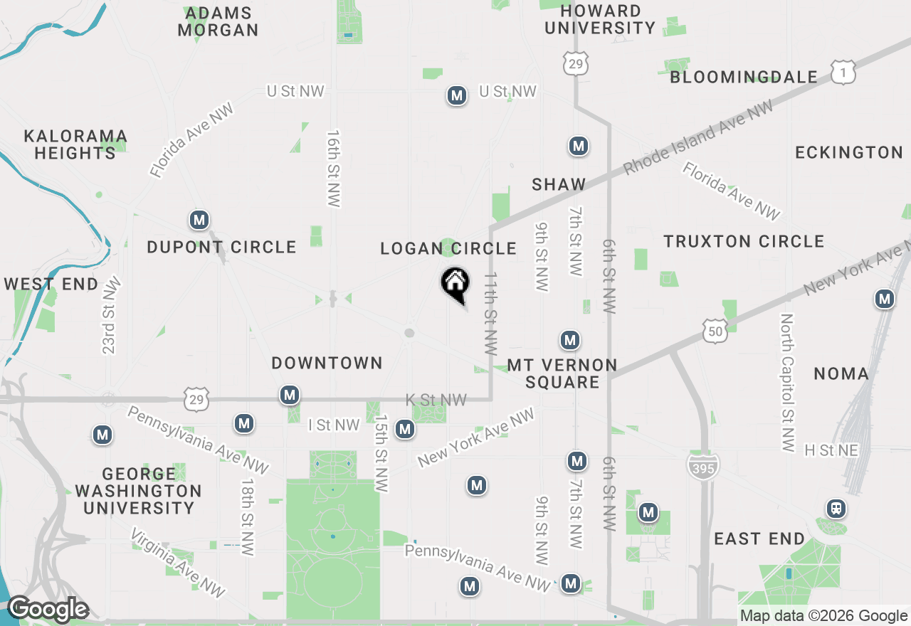 Map of 1225 13th Street Nw #407, Washington, DC 20005