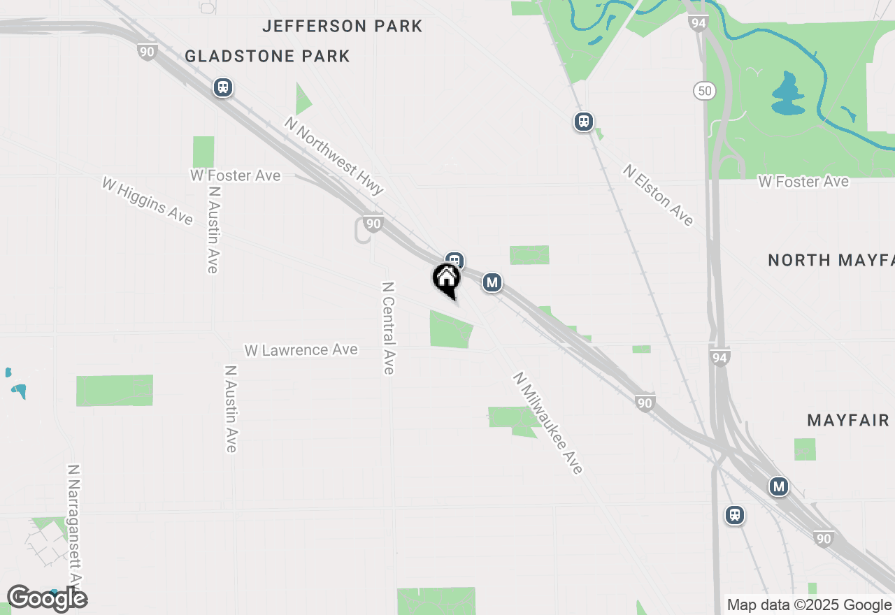 Map of 5472 W Higgins Avenue #1A, Chicago, IL 60630