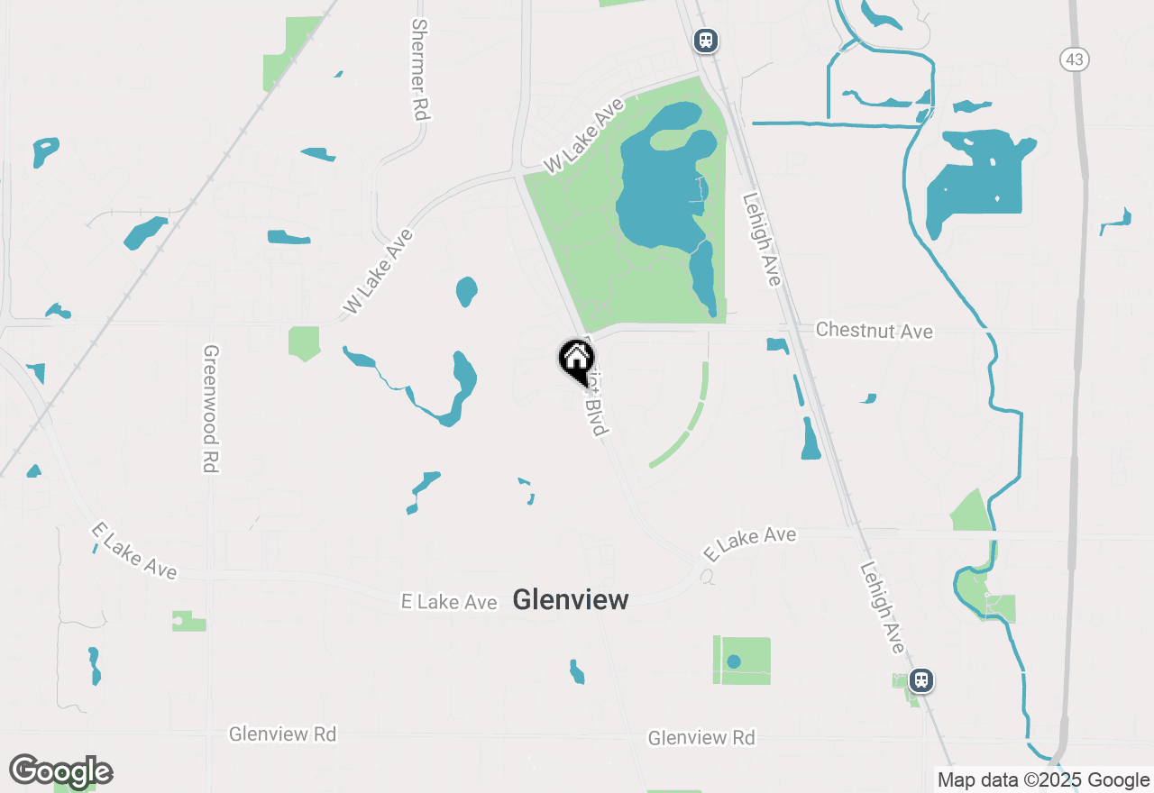 Map of 2632 Commons Drive, Glenview, IL 60026