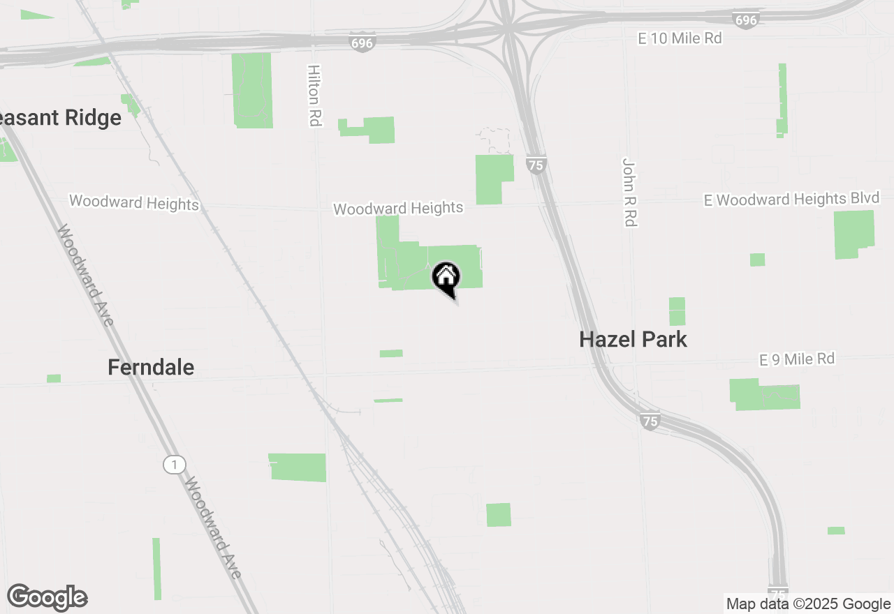Map of 2103 Leitch Road, Ferndale, MI 48220