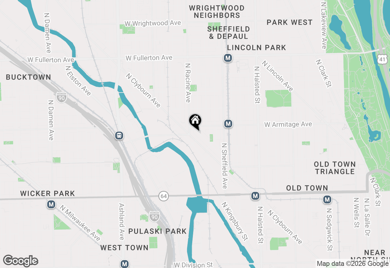 Map of 1980 N Maud Avenue #E, Chicago, IL 60614