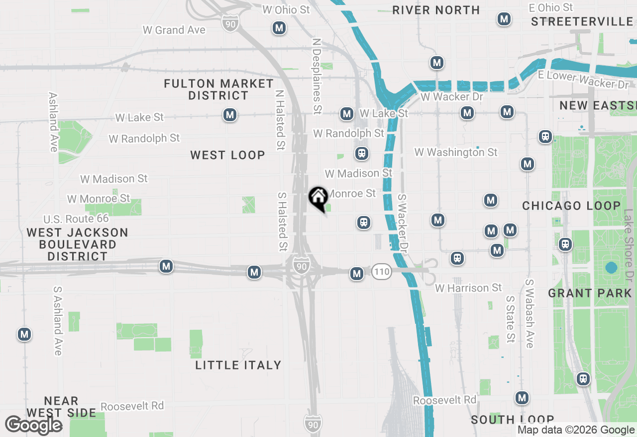 Map of 210 S Desplaines Street #1102, Chicago, IL 60661