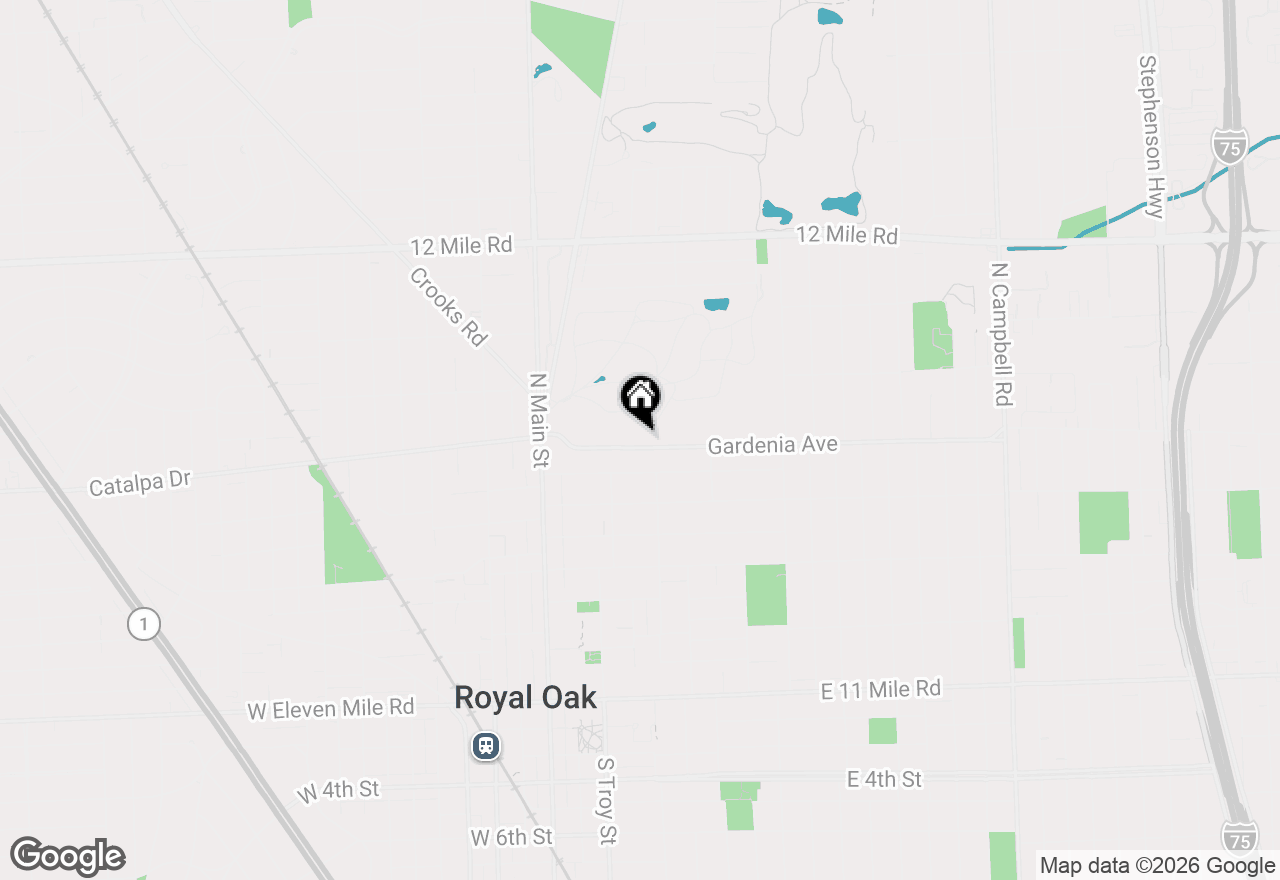 Map of 409 Gardenia Avenue, Royal Oak, MI 48067