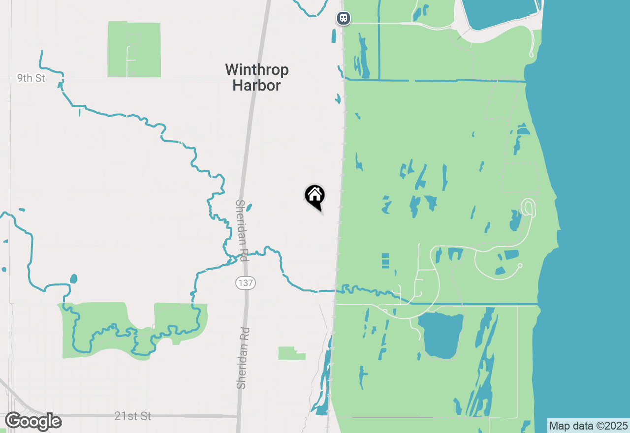 Map of 1340 Park Avenue, Winthrop Harbor, IL 60096