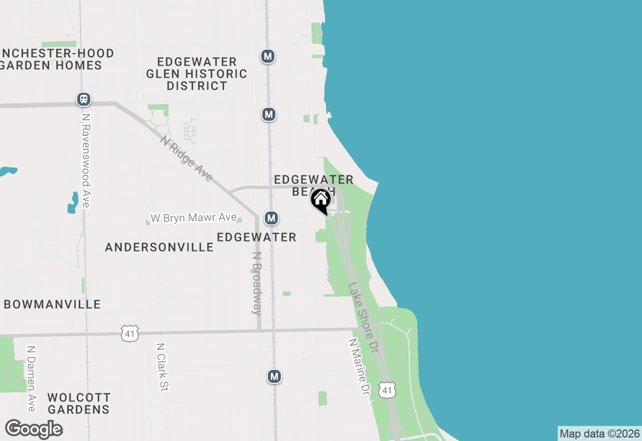 Map of 5555 N Sheridan Road #316, Chicago, IL 60640