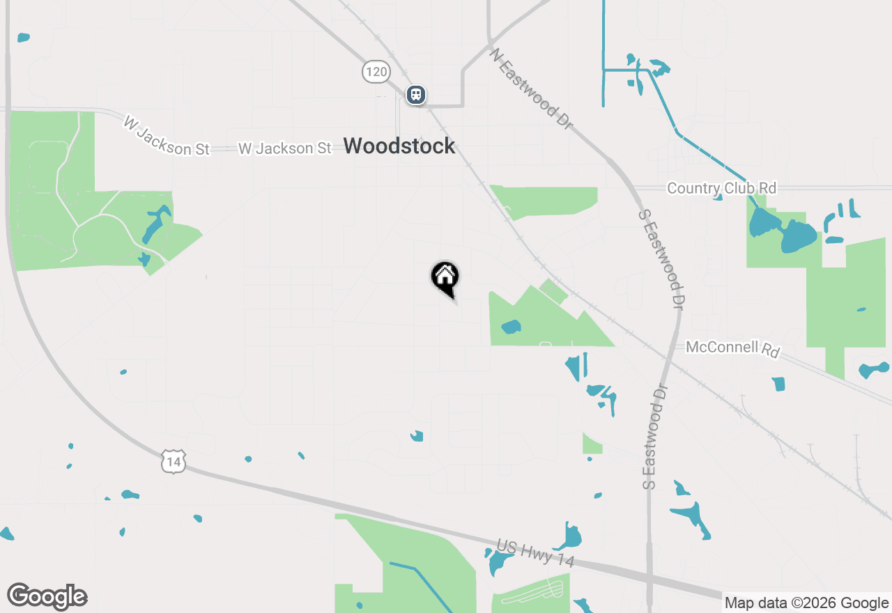 Map of 801 S Jefferson Street, Woodstock, IL 60098