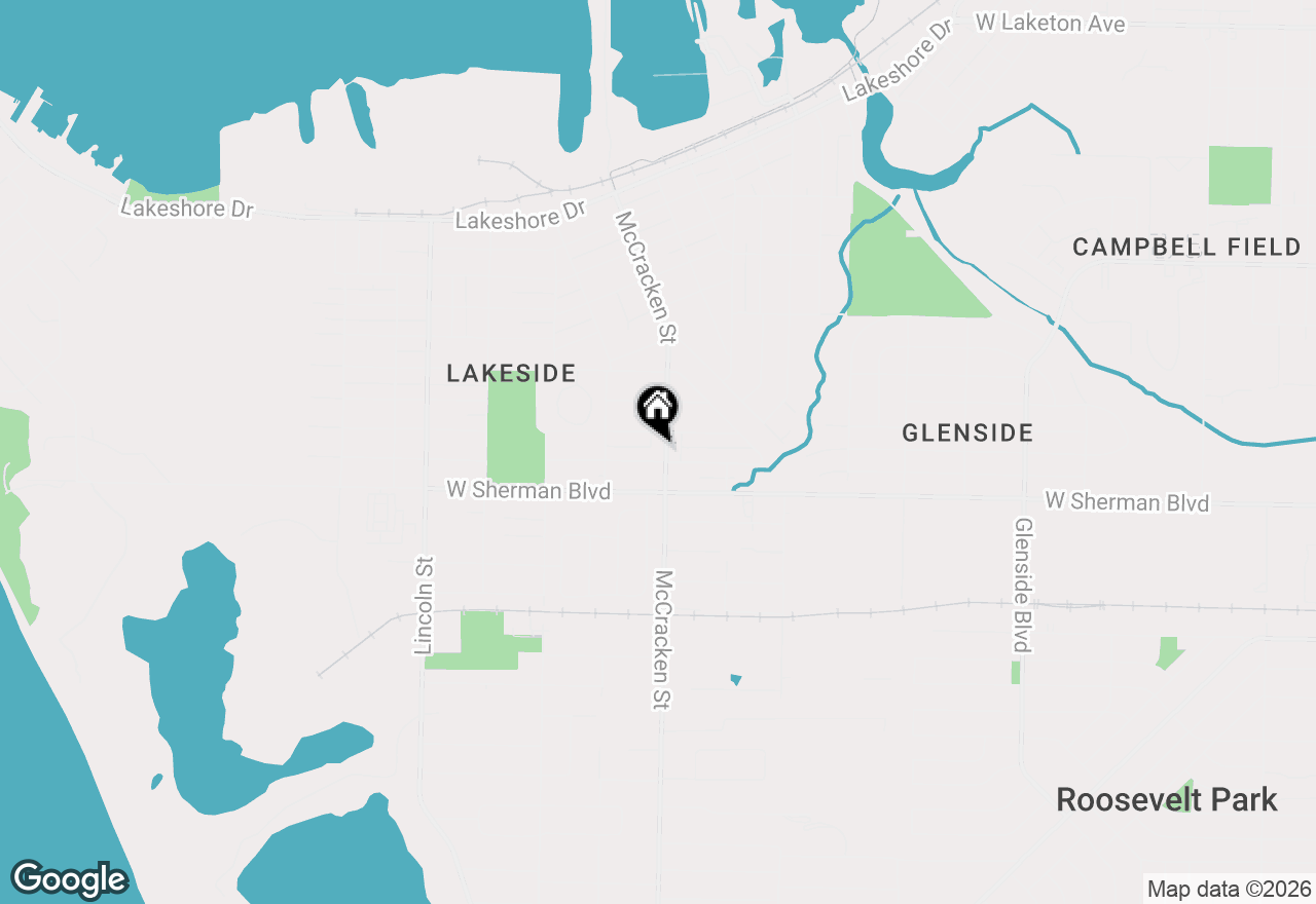 Map of 2533 Mccracken Street, Muskegon, MI 49441