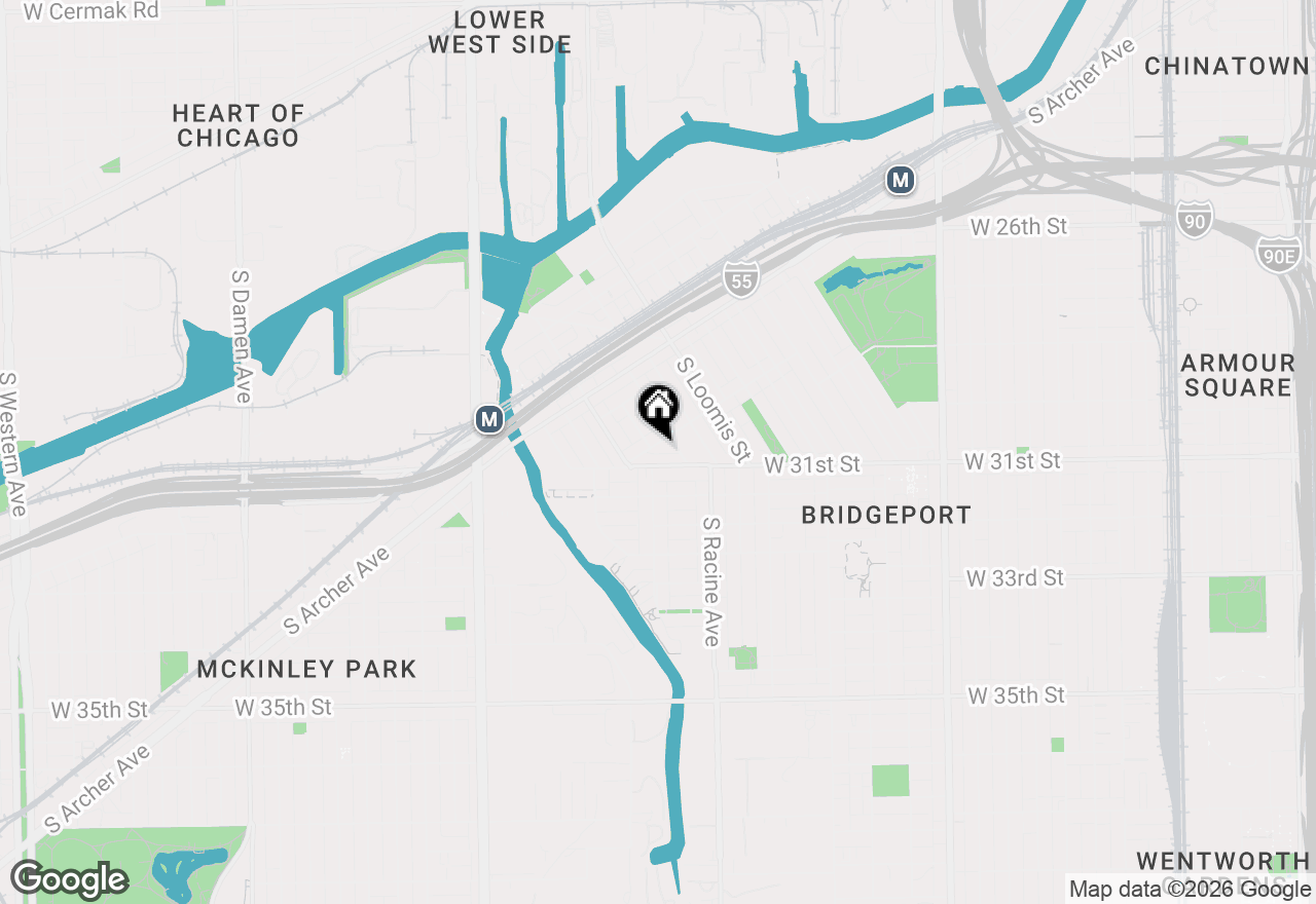 Map of 3069 S Lyman Street, Chicago, IL 60608