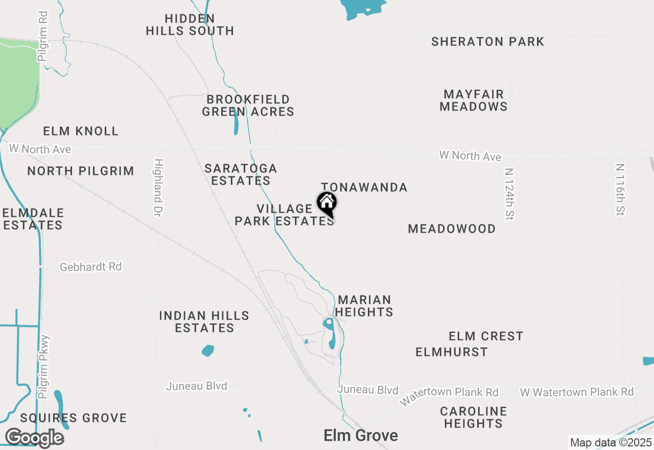 Map of 1875 Hollyhock Ln, Elm Grove, WI 53122