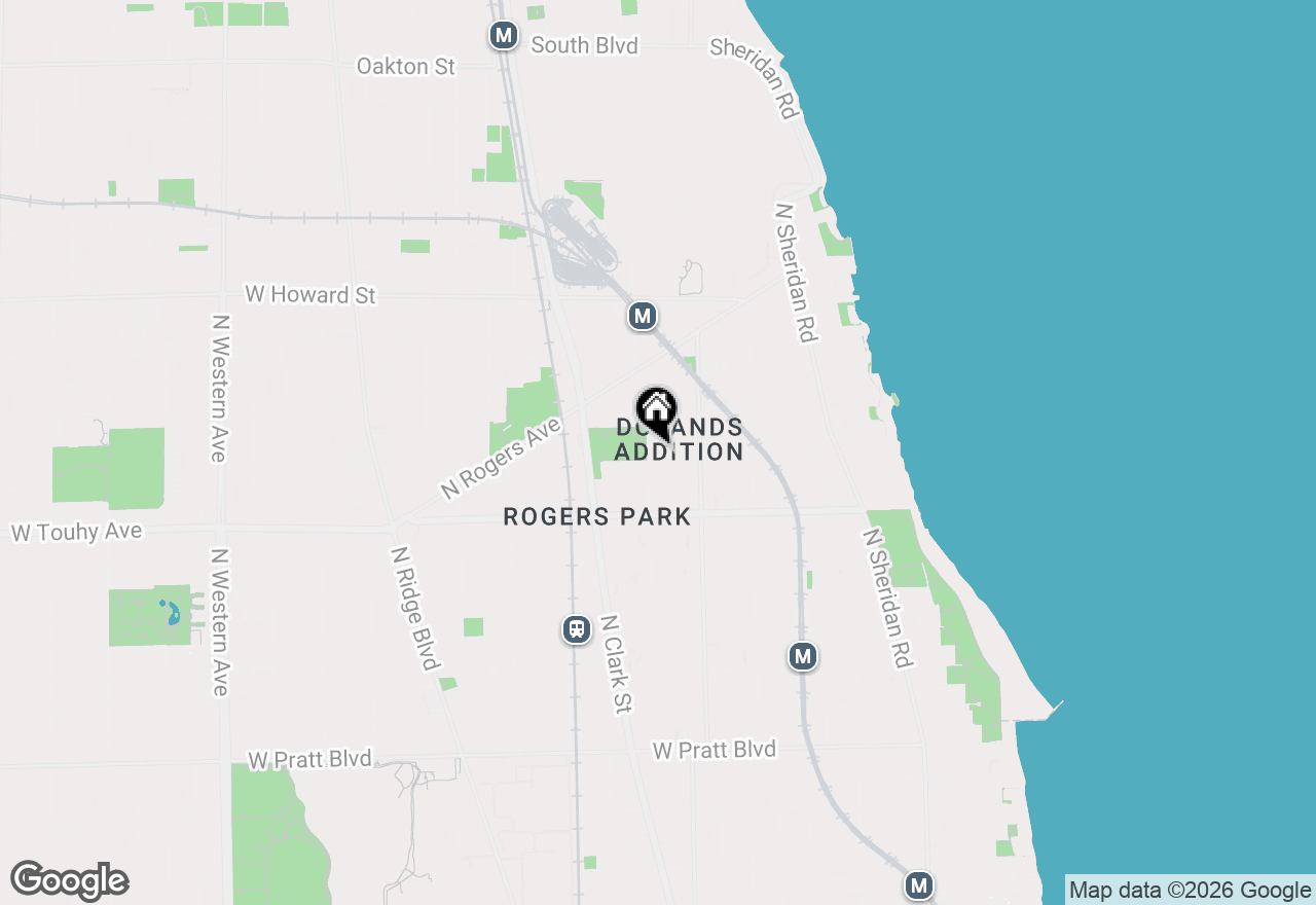 Map of 1643 W Sherwin Avenue #2C, Chicago, IL 60626