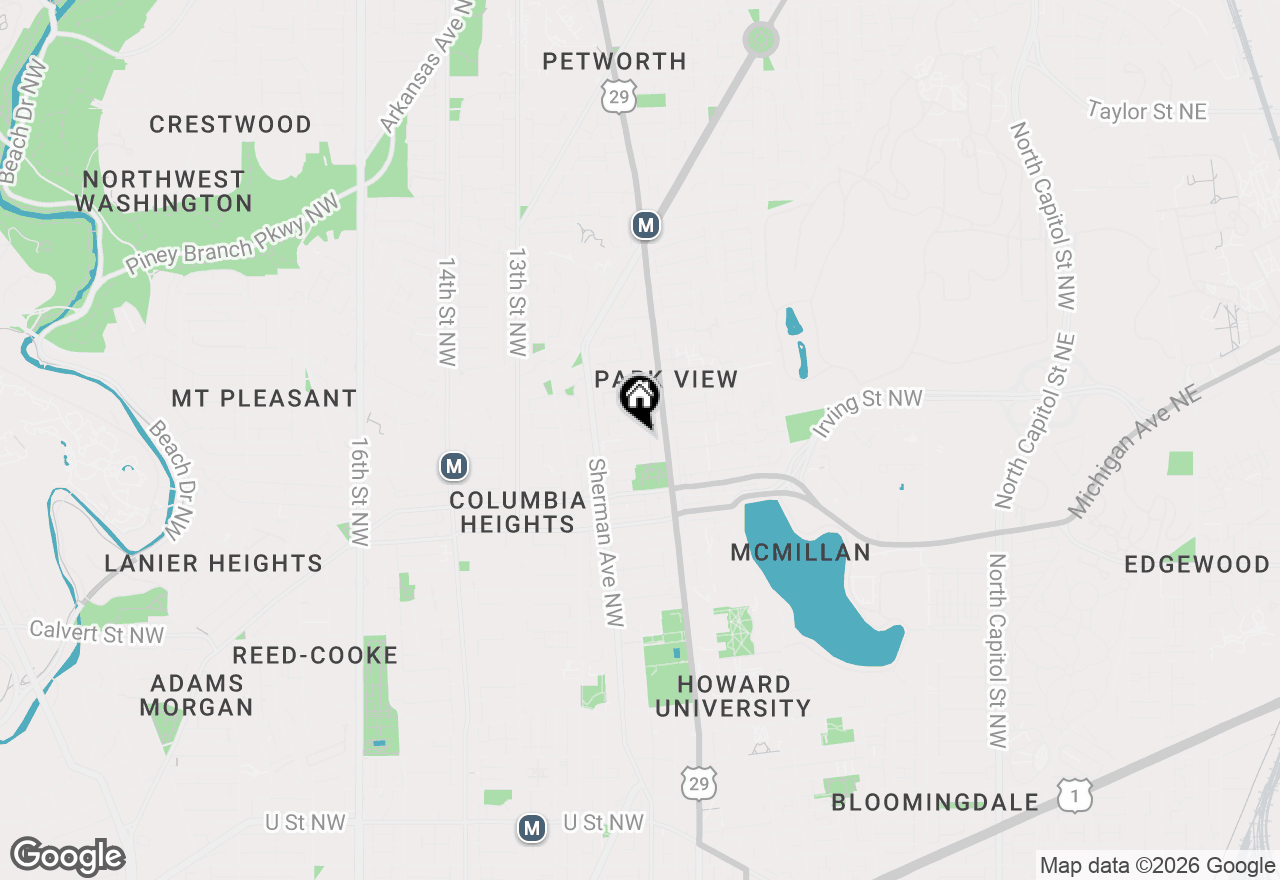 Map of 722 Kenyon Street Nw #3, Washington, DC 20010