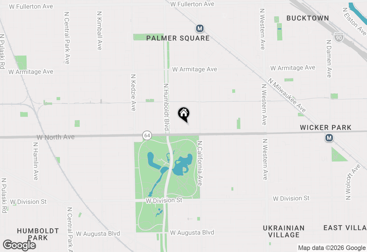 Map of 1630 N Francisco Avenue, Chicago, IL 60647