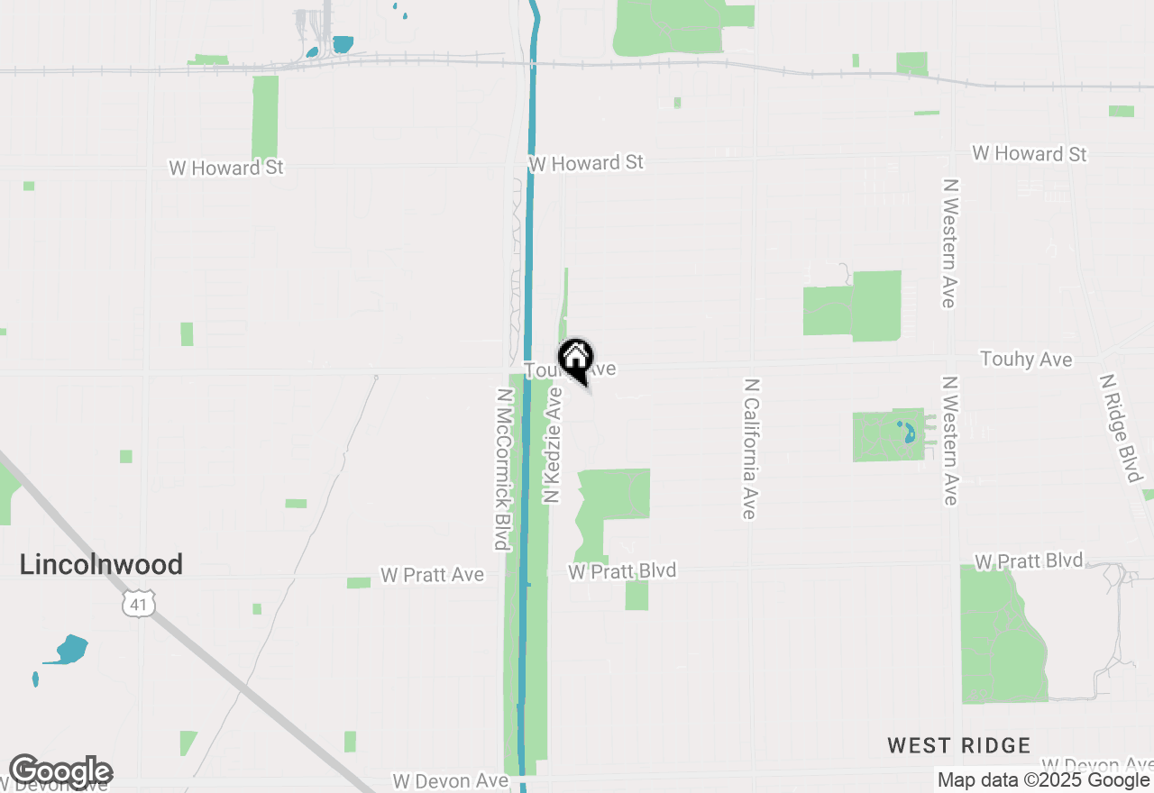 Map of 7141 N Kedzie Avenue #1107, Chicago, IL 60645