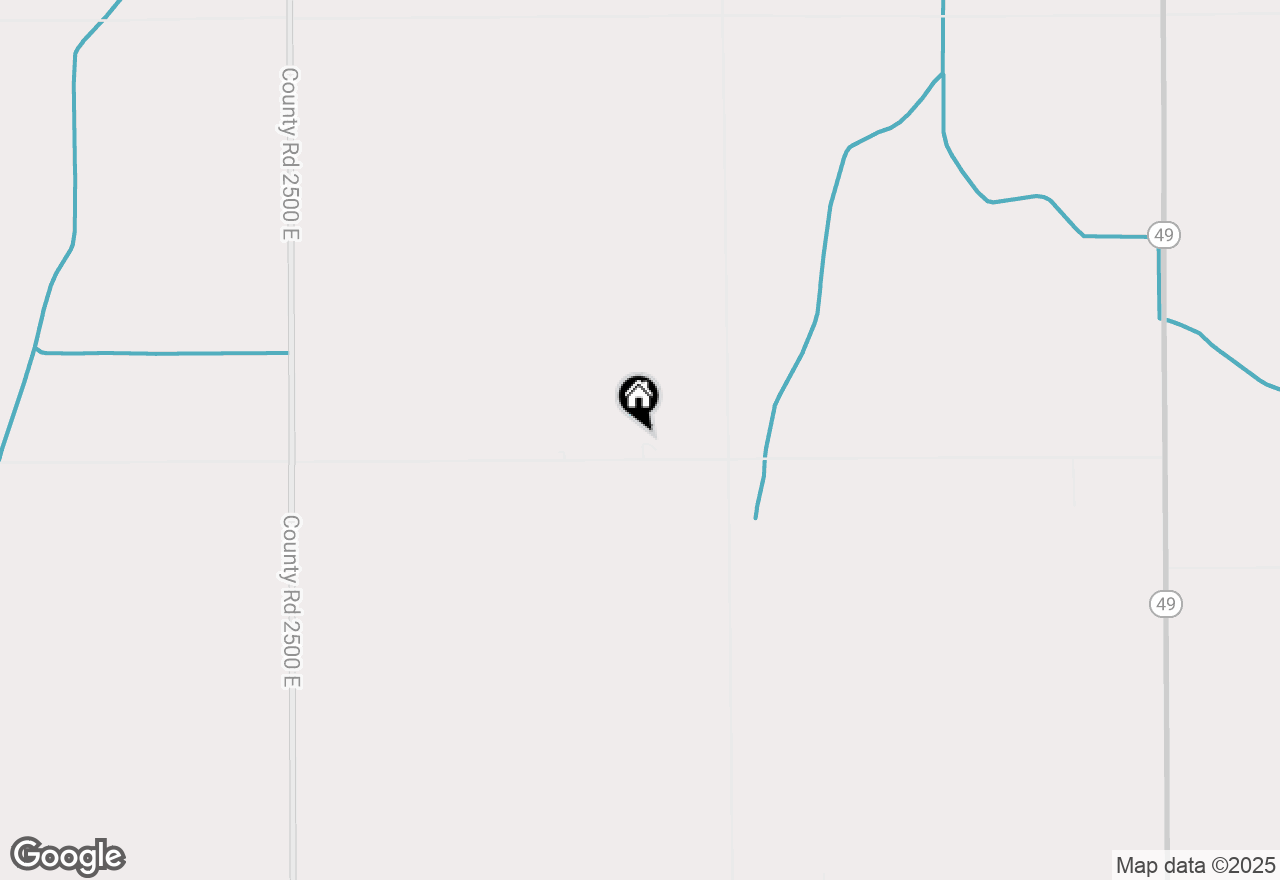 Map of 2578 County Road 400, Broadlands, IL 61816