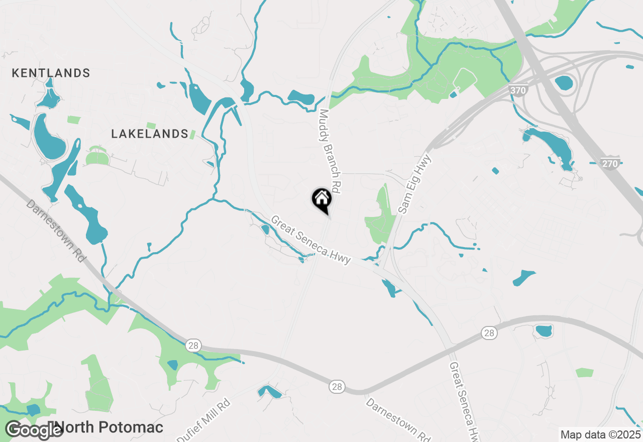 Map of 311 Amberfield Lane, Gaithersburg, MD 20878