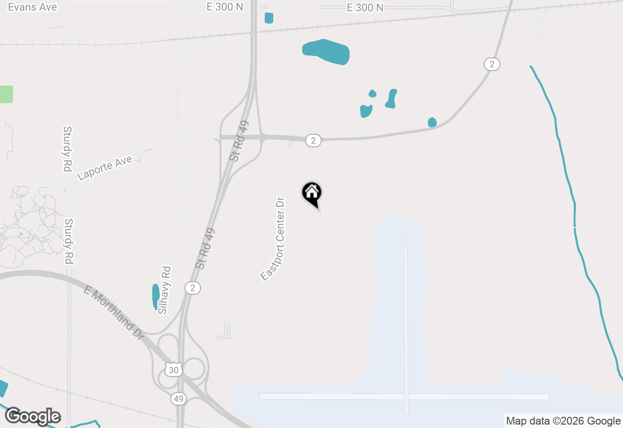 Map of 3705 Colonial Drive, Valparaiso, IN 46383