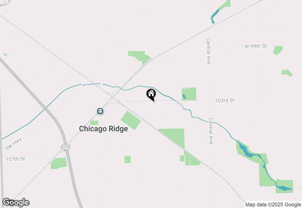 Map of 6027 103rd Street #1A, Chicago Ridge, IL 60415