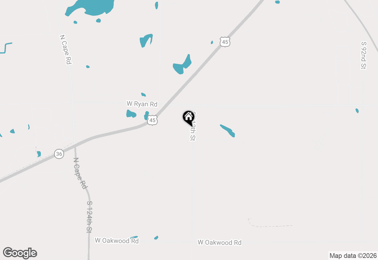 Map of 9644 S Bergamont Dr, Franklin, WI 53132
