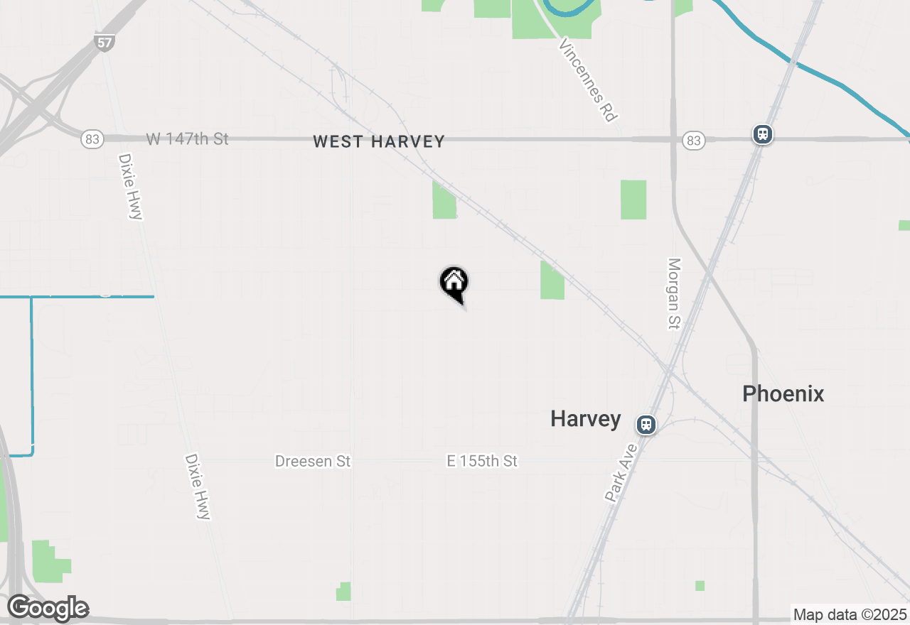 Map of (Address confidential), Harvey, Illinois 60426