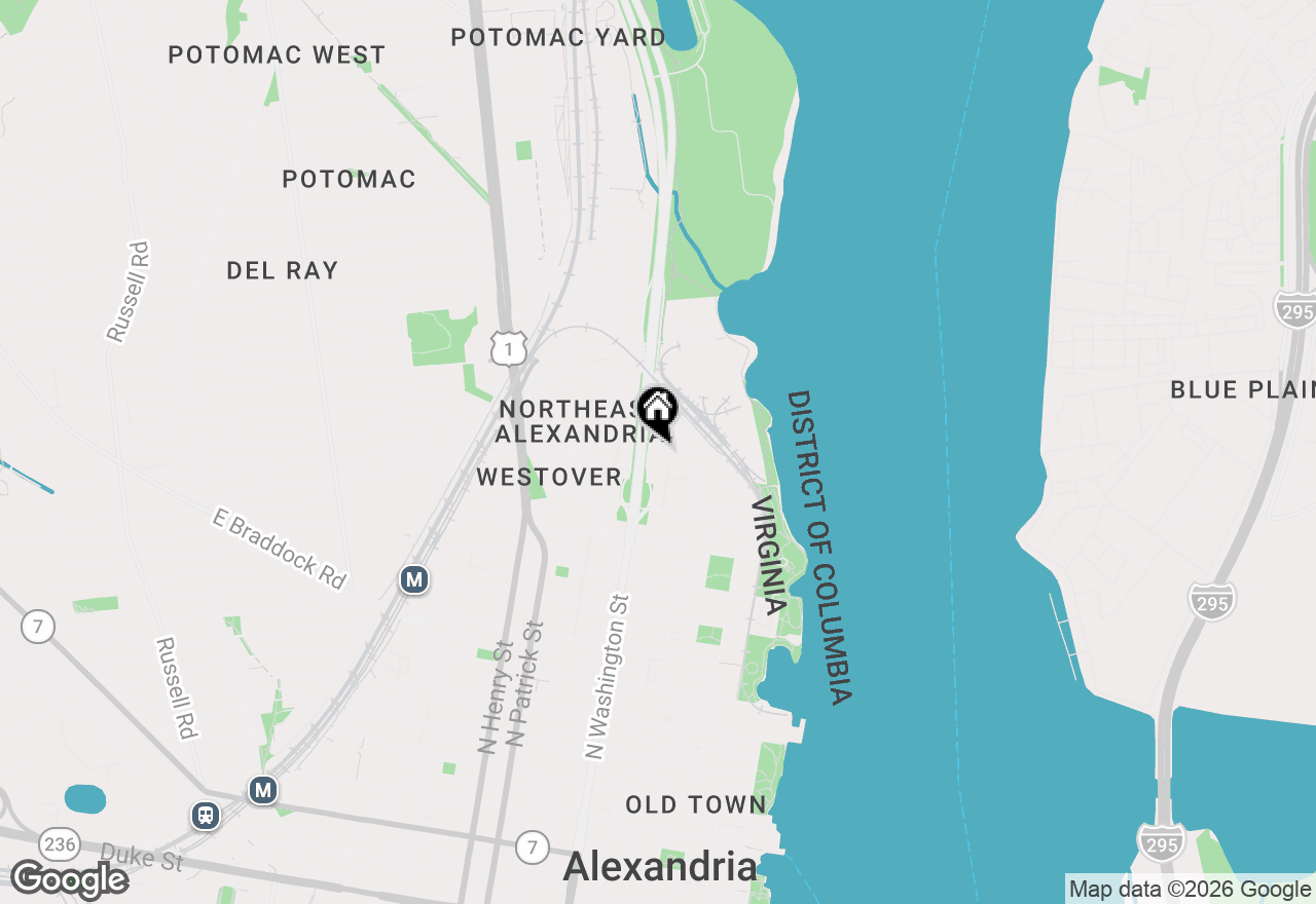 Map of 610 Bashford Lane #1301, Alexandria, VA 22314