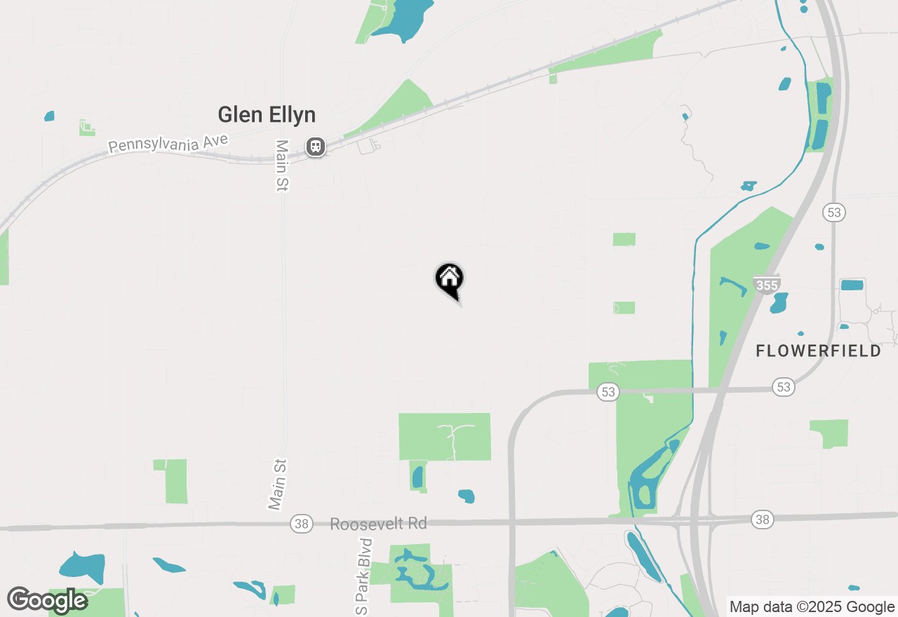 Map of 267 Merton Avenue, Glen Ellyn, IL 60137