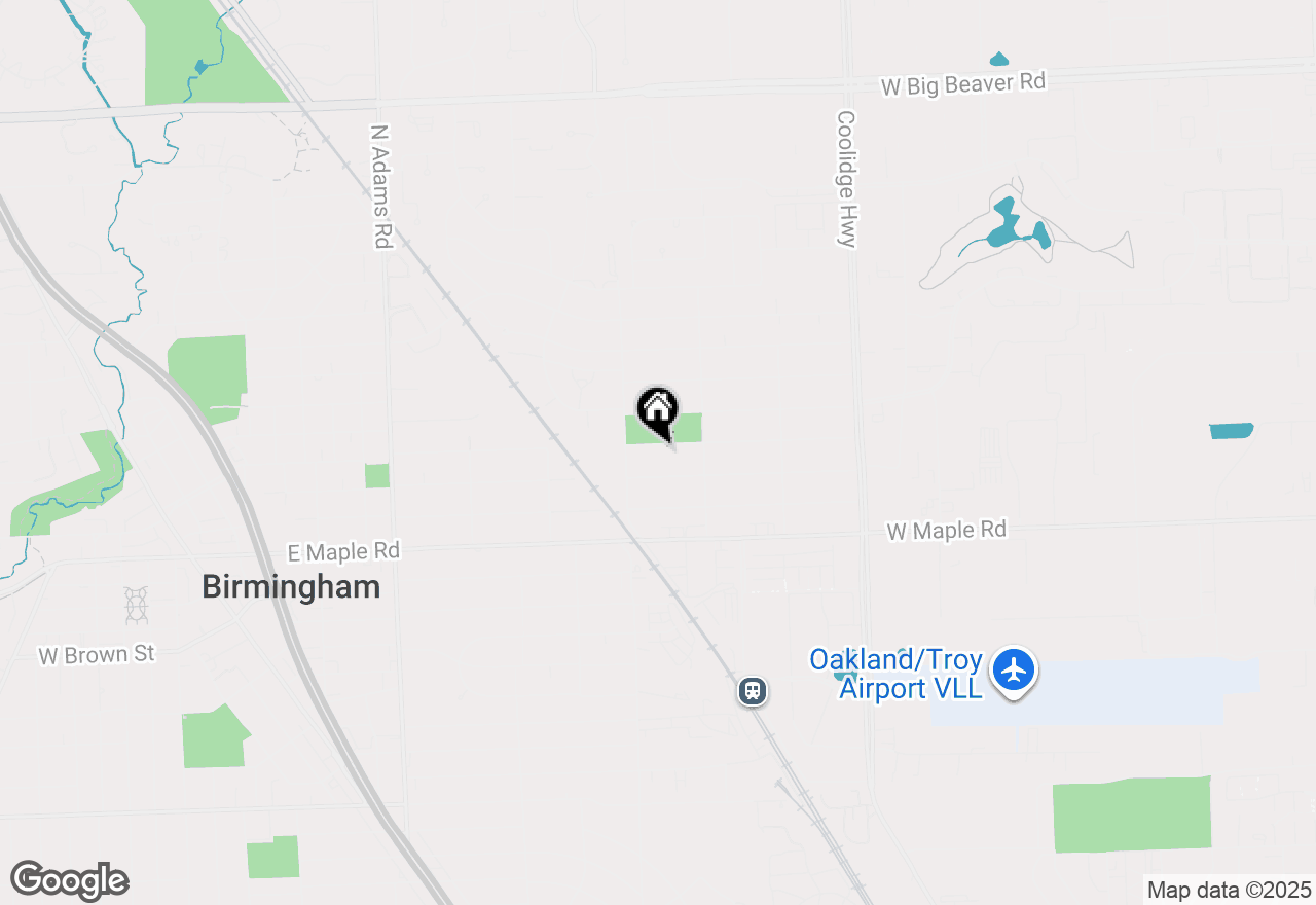 Map of 2120 Buckingham Avenue, Birmingham, MI 48009