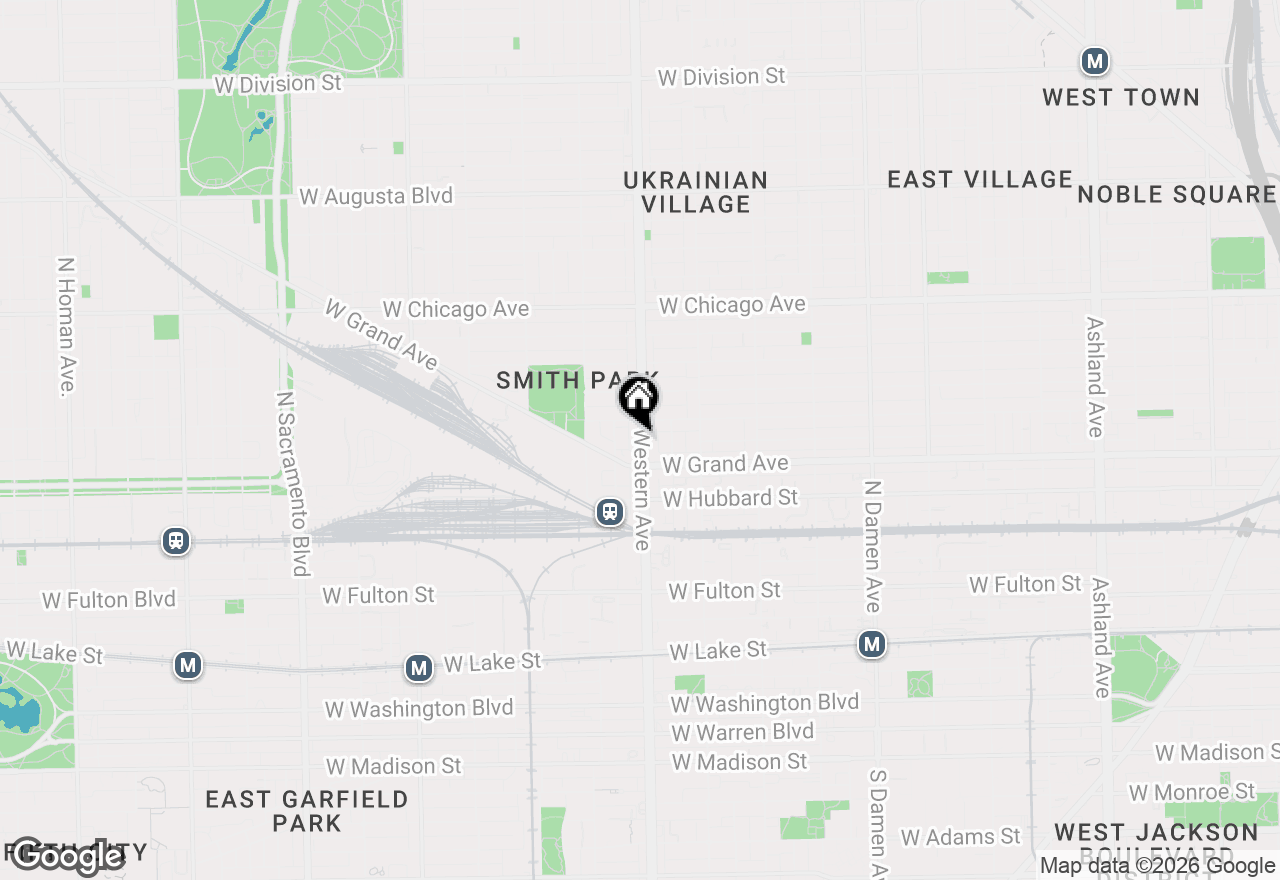 Map of 522 N Western Avenue #303, Chicago, IL 60612