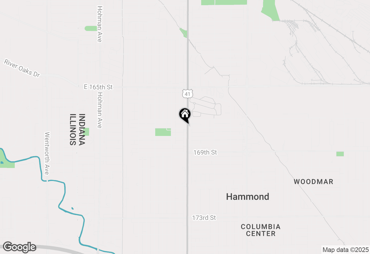 Map of 6724 Calumet Avenue, Hammond, IN 46324