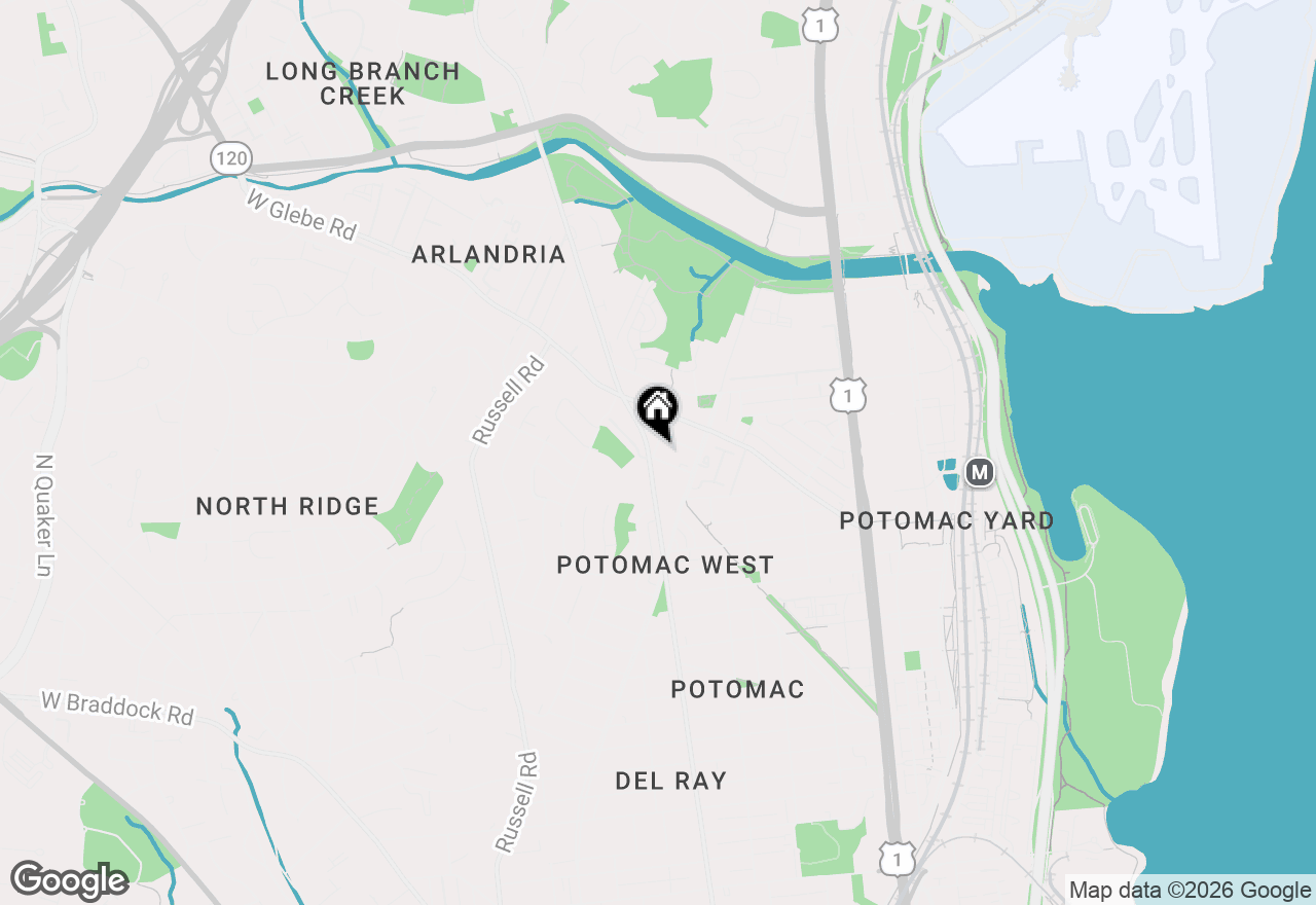 Map of 45 Herbert Street, Alexandria, VA 22305