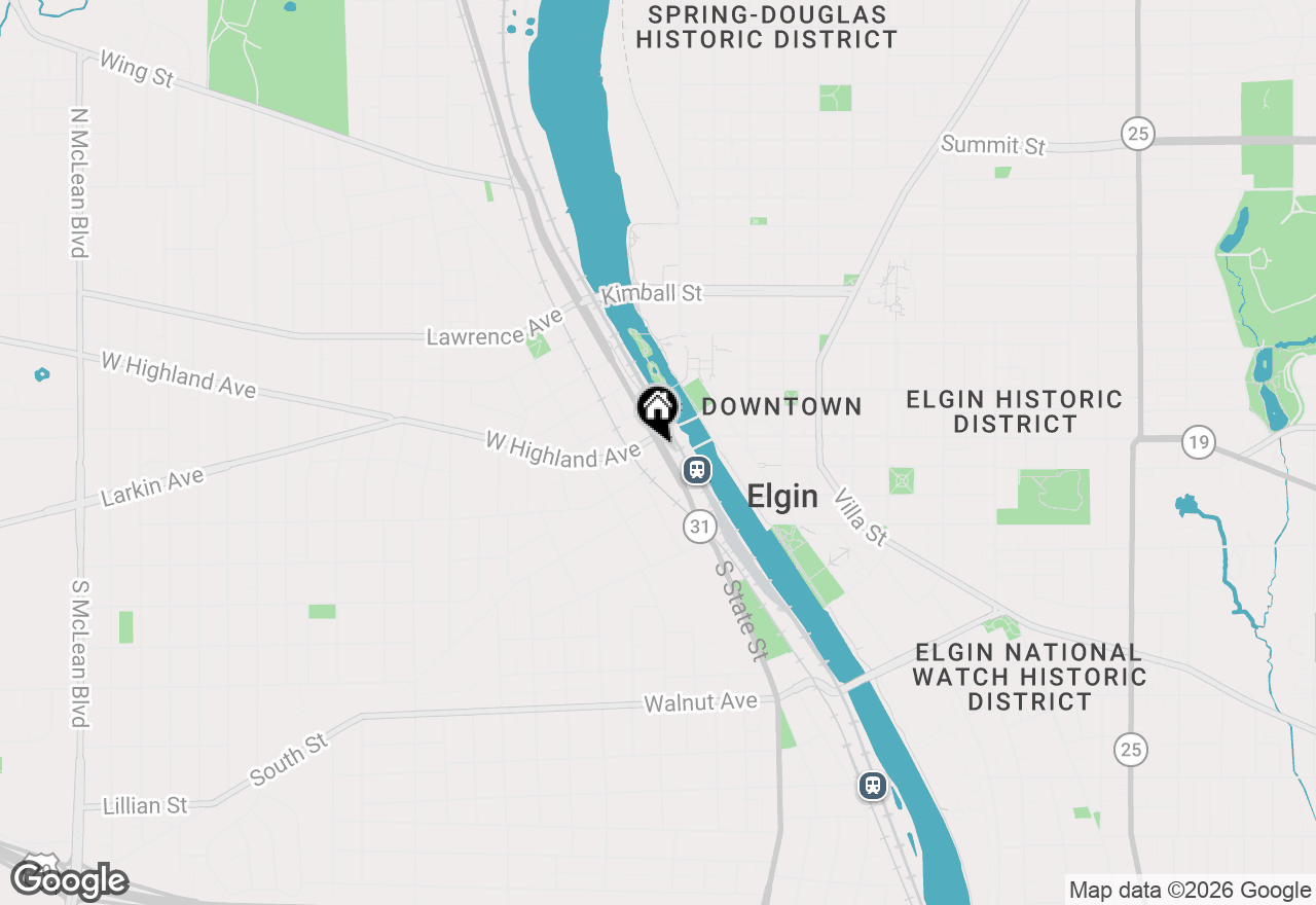Map of 8 N State Street #UPPER, Elgin, IL 60123