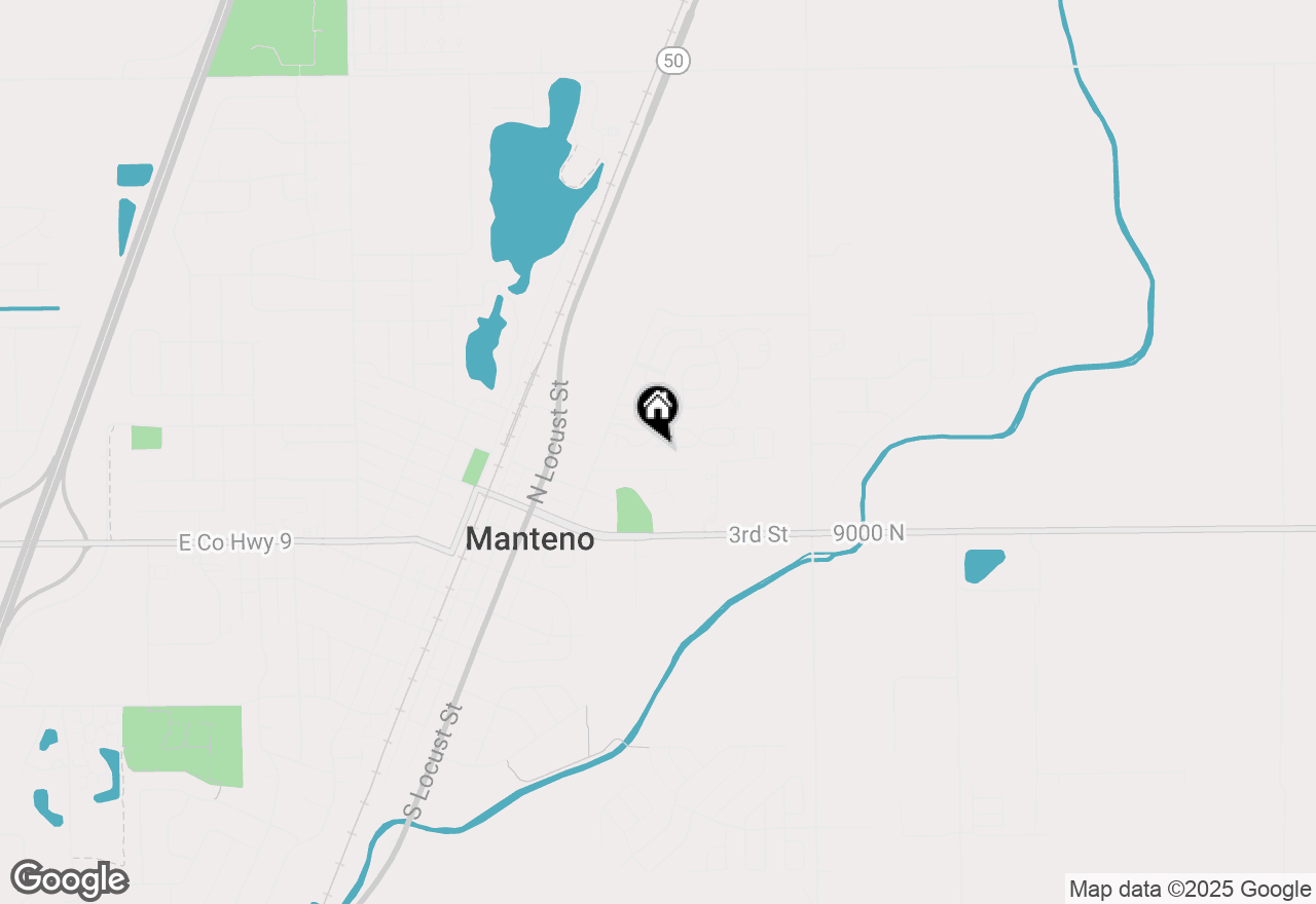 Map of 39 Maple Lane, Manteno, IL 60950