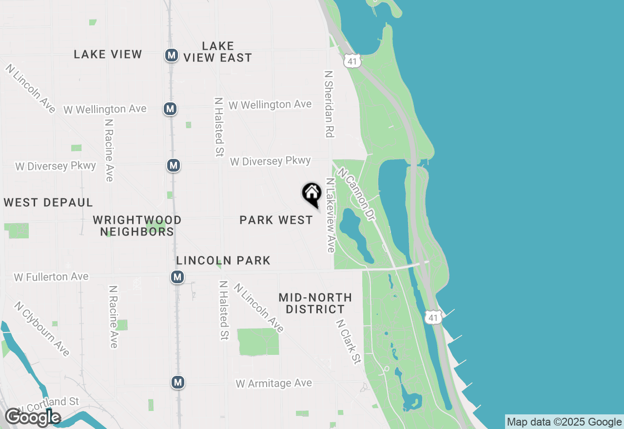 Map of 2600 N Hampden Court #H6, Chicago, IL 60614