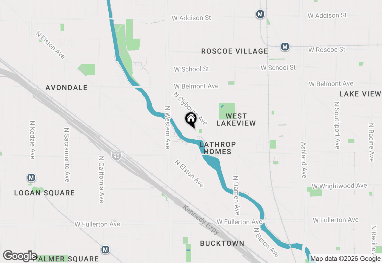 Map of 2235 W Oakdale Avenue #35-C, Chicago, IL 60618