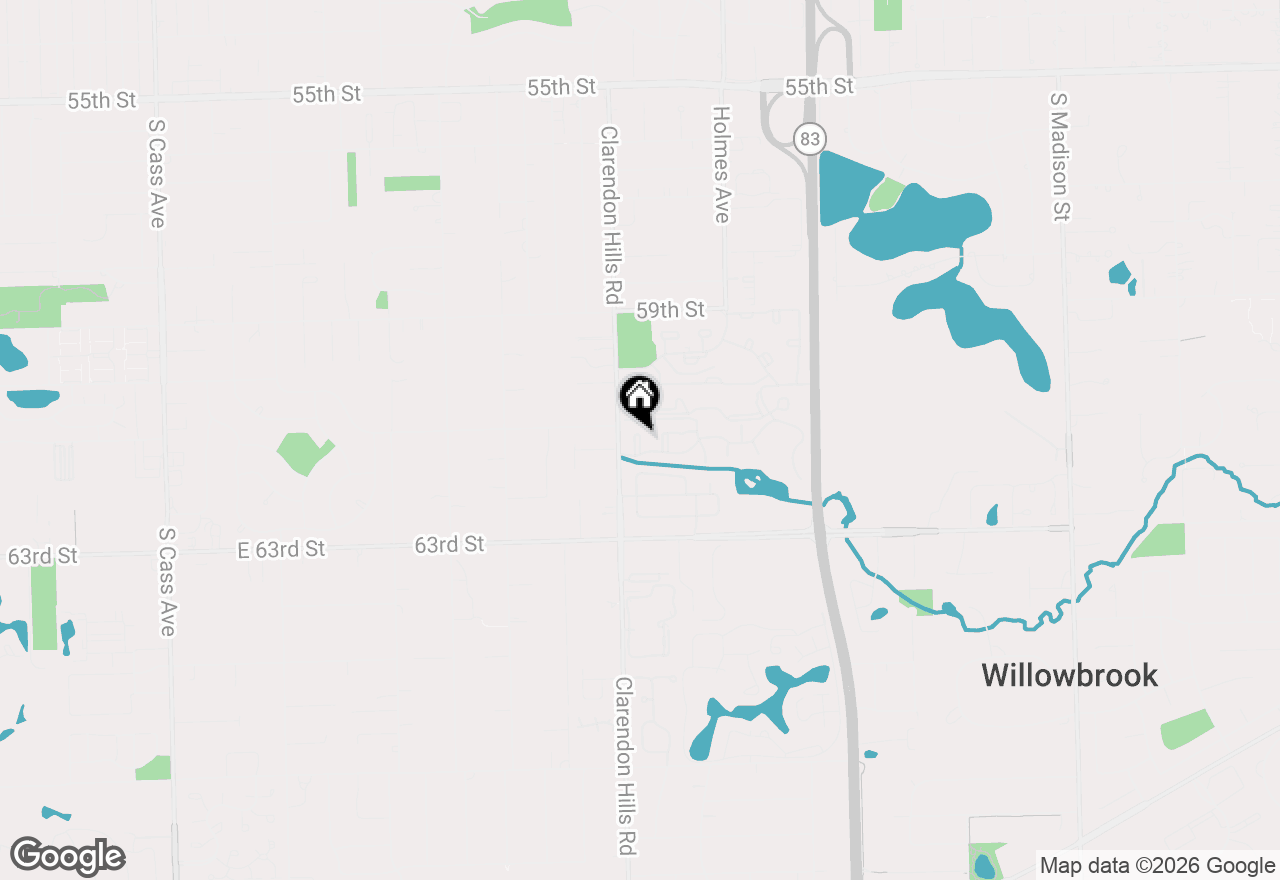 Map of 6182 Pinewood Court #107, Willowbrook, IL 60527