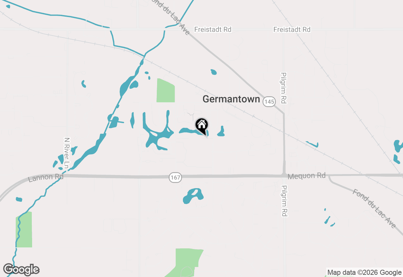 Map of N114W16484 Crown Ct E, Germantown, WI 53022