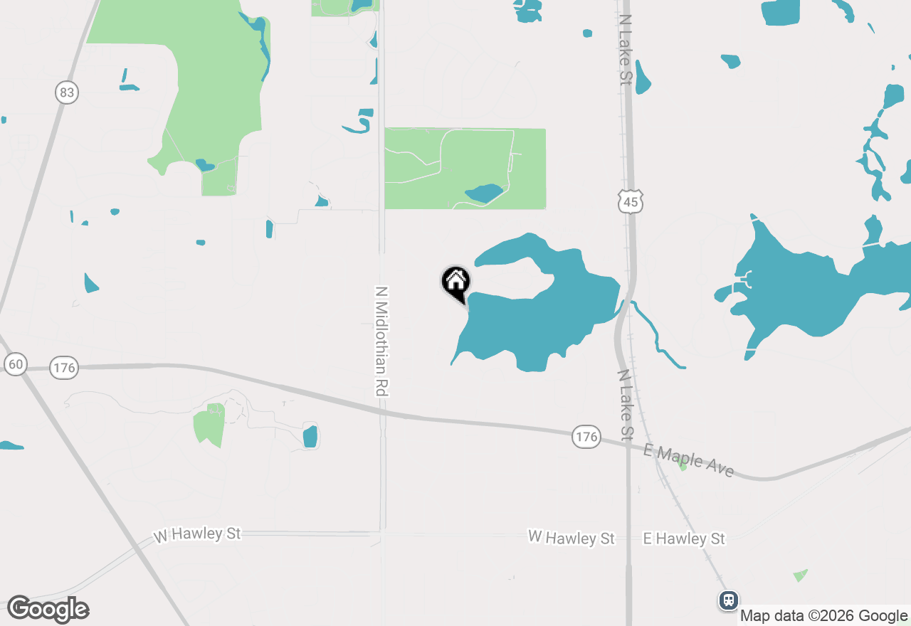Map of 1083 Lomond Drive, Mundelein, IL 60060