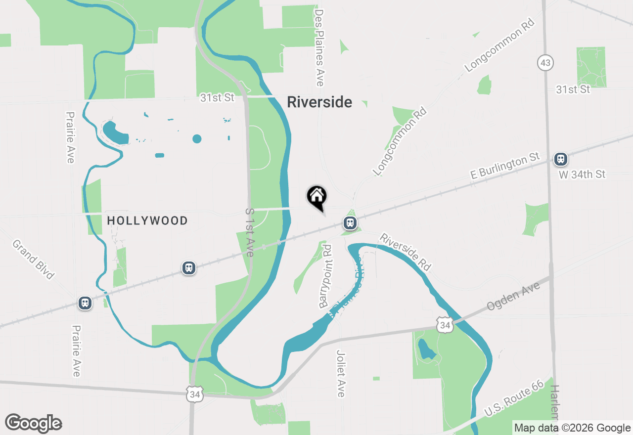 Map of 88 Pine Avenue #2B, Riverside, IL 60546