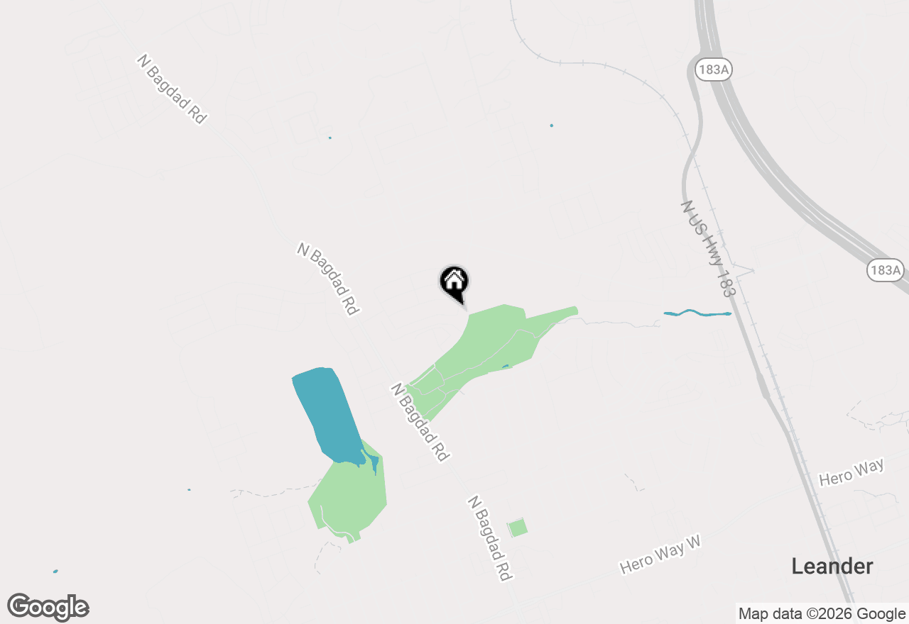 Map of 1202 Hensley Dr, Leander, TX 78641