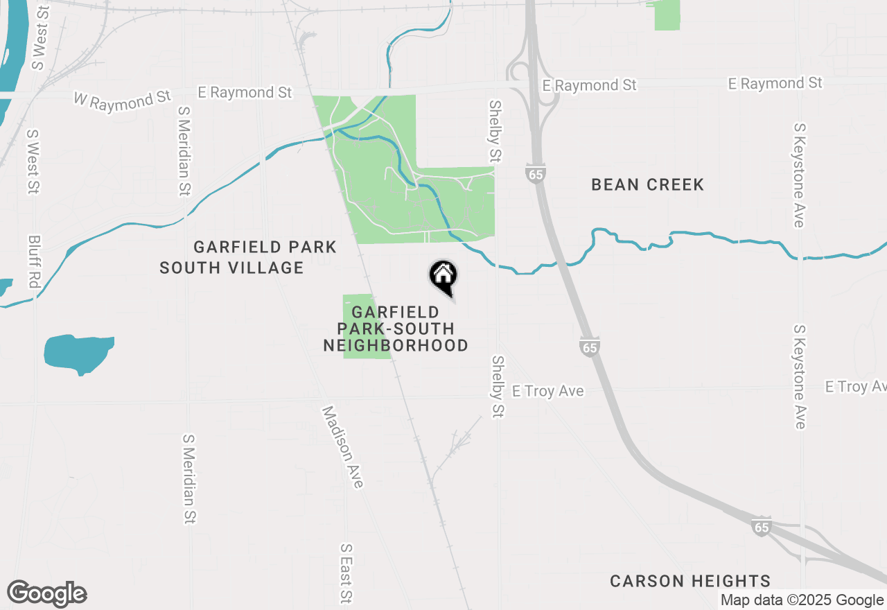 Map of 2737 Napoleon Street, Indianapolis, IN 46203