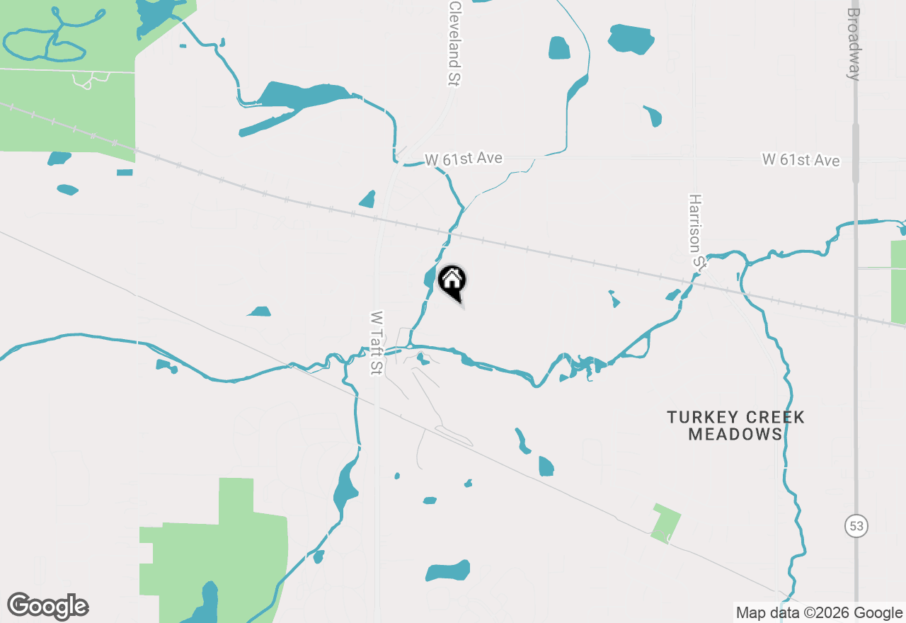 Map of 2001 W 64th Place, Merrillville, IN 46410
