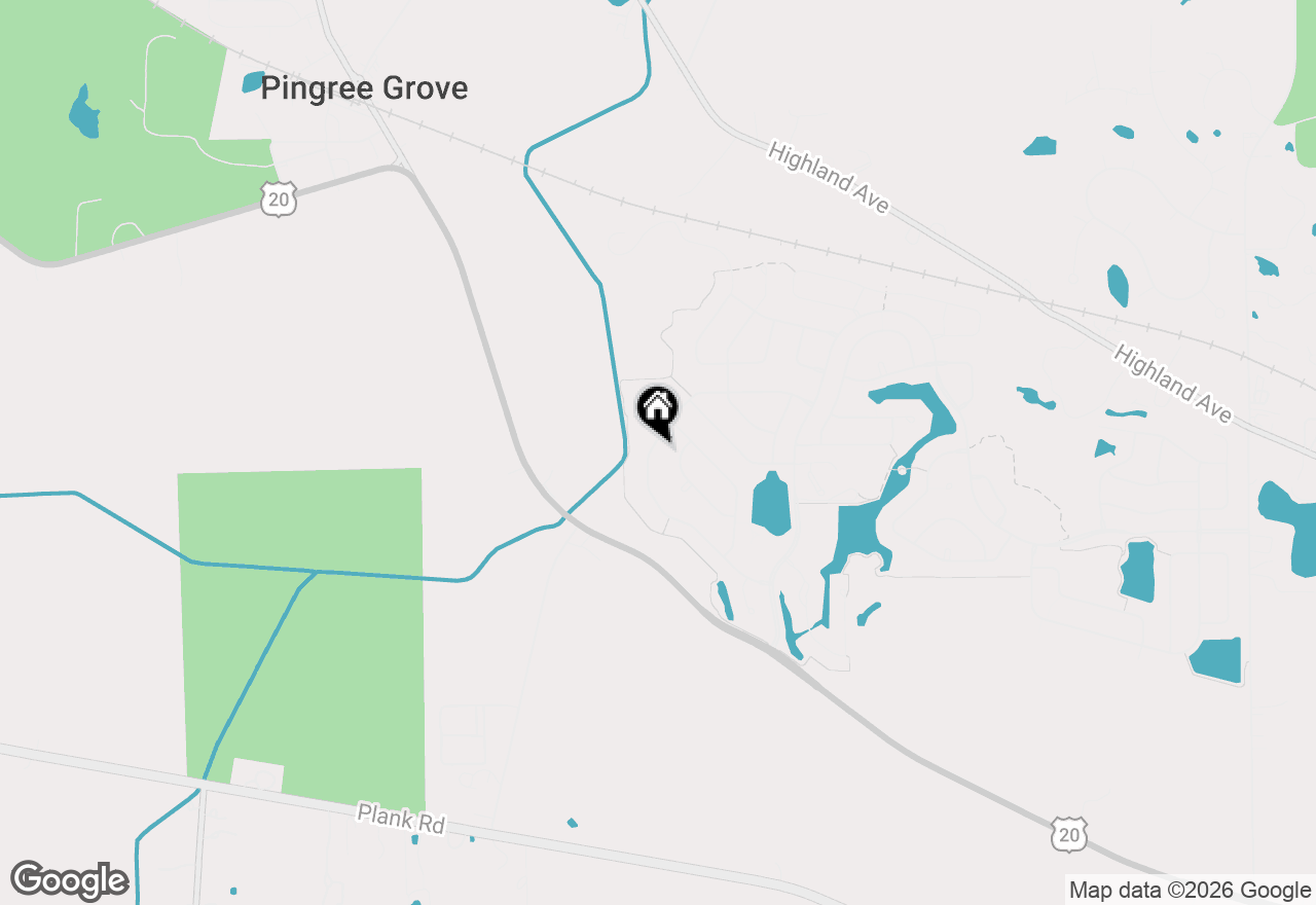 Map of 3707 Peregrine Way, Elgin, IL 60124