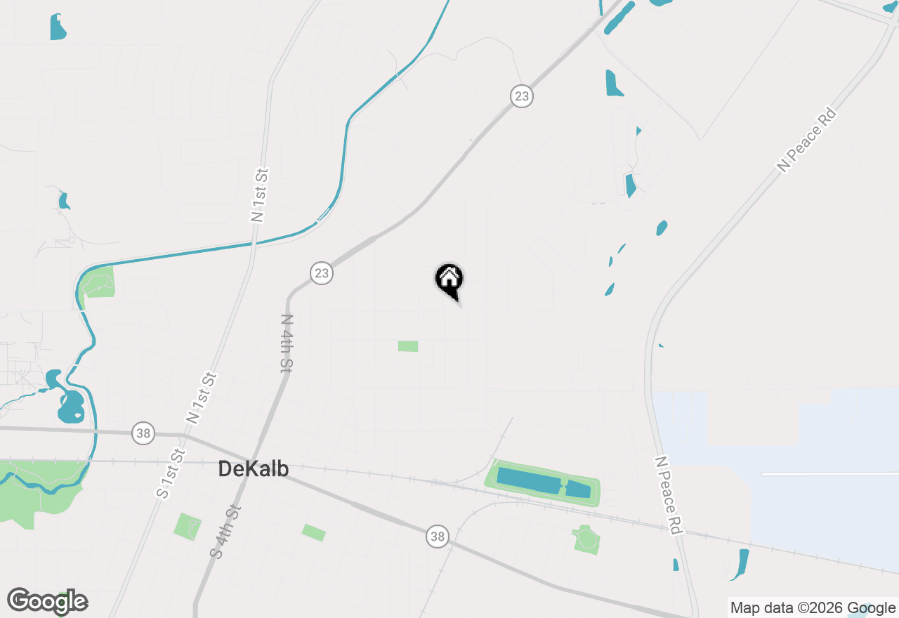 Map of 902 N 12th Street, Dekalb, IL 60115