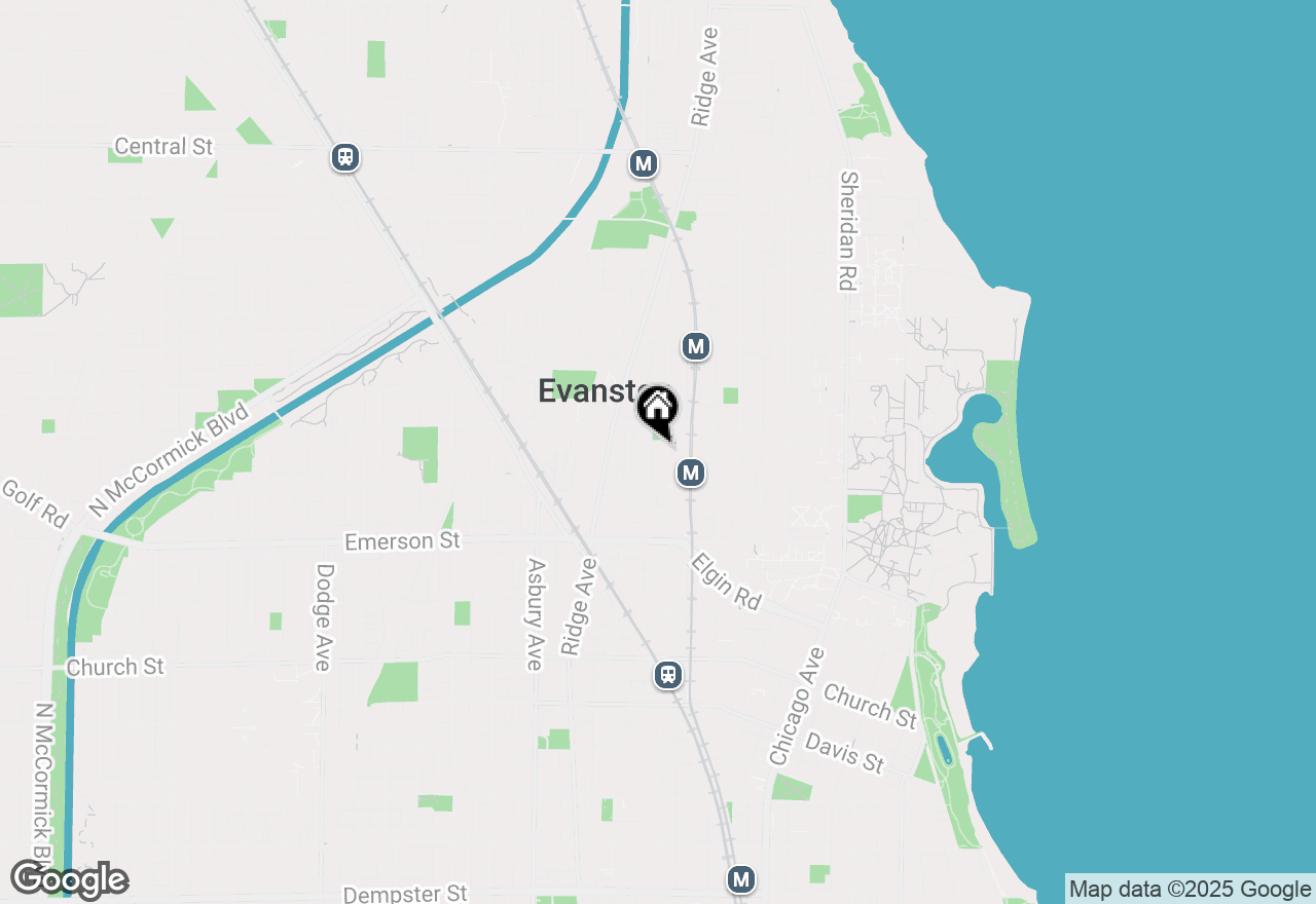 Map of 2024 Maple Avenue, Evanston, IL 60201